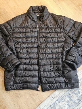 Hawke & Co Black Quilted Packable Puffer Jacket